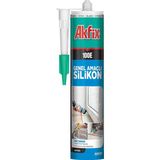 Akfix 100E 280ml Şeffaf Silikon Genel Amaçlı Çatlamaz ve Sararma Yapmaz Özellikte