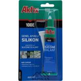 Akfix 100e Beyaz Silikon Yapıştırıcı Tüp Silikon 50 ML Akfix 100E Tüp Beyaz