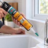 Akfix 1100E Şeffaf Genel Amaçlı Silikon 280 gr – Mutfak Banyo Cam Pencere Dolgu ve Yapıştırma Silikonu