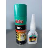 Akfix 705 Hızlı Yapıştırıcı 200 ml+50 gr Yüksek Yapışma Gücü ile Tüm Yüzeylerde Etkili