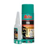 Akfix 705 Hızlı Yapıştırıcı 200ml + 50gr Yüksek Yapışma Gücü ile MDF ve Ahşap İçin Uygun - 5 Adet
