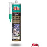 Akfix Akfi x 100 Akvaryum Silikonu Şeffaf - Beyaz
