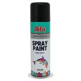 Akfix Akrilik Sprey Boya 400 Ml Mat Siyah Çok Amaçlı İç Dış Mekan Boyası