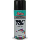 Akfix Akrilik Sprey Boya 400 ml - Parlak Siyah
