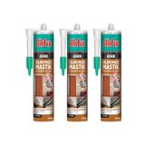 Akfix AS606 SİLİKONİZE MASTİK ALTINMEŞE 500GR 3'LÜ KAHVERENGİ