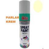 Akfix Glossy Cream Ral 1015 Krem Renk Sprey Boya 400ml İç ve Dış Mekan Kullanımına Uygun