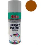 Akfix Parlak Kahve Sprey Boya Iç ve Dış Cephede Kullanılır Ral 8017 (1 Adet)