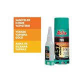 Akfix Profesyonel Şok Hızlı Yapıştırıcı Kit 200Ml + 50Ml (Mdf Plastik Porselen Gibi Genel Amaçlı Yapıştırıcı+Aktivatör)