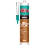Akfix Sa606 Beyaz Silikonize Mastik 310 ml Kokusuz Elastik Yapı ve Kolay Uygulama Özelliği