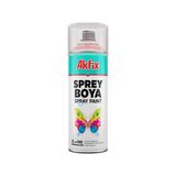 Akfix Sprey Boya Akrilik Düz Renkler 400 ml Mat Beyaz- Ral 9003
