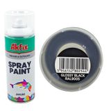 Akfix Sprey Boya Parlak Siyah 400 ml 1 Adet Gönderilir