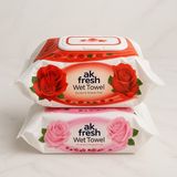 Akfresh Islak Mendil 240 Adet (2 x 120’LI) - Alkol ve Paraben Içermez, Kapaklı Ekonomik Paket