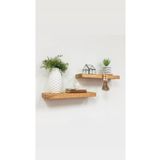 Akgül ev ve bahçe tekstil mobilya DEKORATİF AHŞAP DUVAR RAFI 30x9 cm