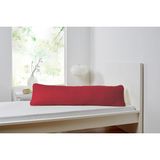 Akgün Ev Tekstili Çok Amaçlı Ortopedik Silindir Yastık Boyun Bacak Bel Destek Yastığı Boncuk Elyaf 15X50 cm - 15 x 50 cm - Kırmızı