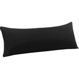 Akgün Ev Tekstili Çok Amaçlı Ortopedik Silindir Yastık Boyun Bacak Bel Destek Yastığı Boncuk Elyaf 15X50 cm - 15 x 50 cm - Siyah