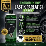 Akgüneş Motogaraj Lastik Parlatıcı – Uv Korumalı, Kayma Yapmayan Profesyonel Lastik Bakım Ürünü - 1 LT