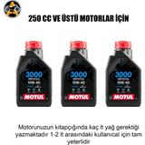 Akgüneş Motogaraj Motosiklet Yağ Bakım Seti – Uygun Fiyatlı Komple Bakım Paketi (Yağ + Filtre Seti) - MOTUL 3000 3 LT