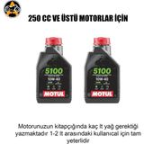 Akgüneş Motogaraj Motosiklet Yağ Bakım Seti – Uygun Fiyatlı Komple Bakım Paketi (Yağ + Filtre Seti) - MOTUL 5100 2 LT