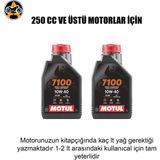 Akgüneş Motogaraj Motosiklet Yağ Bakım Seti – Uygun Fiyatlı Komple Bakım Paketi (Yağ + Filtre Seti) - MOTUL 7100 2 LT