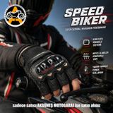 Akgüneş Motogaraj Speed Biker Yasaya Uygun Etiketli Yarım Eldiven Motosiklet Sürüş Eldiveni, Nefes Alabilir Koruma