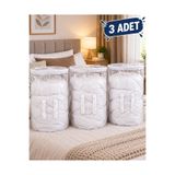 AKHAN AMBALAJ 3 ADET BÜYÜK BOY ŞEFFAF SİLİNDİR HURÇ 36CMX55CM DEPOLAMA ÇANTASI
