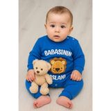 Aki Moda Kids Erkek Bebek Babasının Aslani Uzun Kollu Yenidoğan Kıyafet - 3 - 6 Ay - 01-Mavi