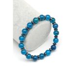 Akik-Hematit Doğal Taş Bileklik 8 Mm Küre Kesim - Blk-2051