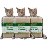 Akiksir Eşek Sütlü Sabun Saç ve Cilt Bakımı Sabunu 3 Adet 2 x 110 gr