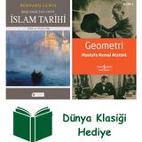 Akılçelen Kitaplar Başlangıçtan 1453’E Islam Tarihi + Geometri + Dünya Klasiği Hediye - Hayır