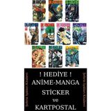 Akılçelen Kitaplar One Punch Man 1-2-3-4-5-6-7-8-9-10 Manga Seti (10 Kitap) / Tek Yumruk / Anime-Manga Sticker ve Kartpostal Hediyeli