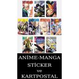 Akılçelen Kitaplar One Punch Man 16-17-18-19-20-21-22-23-24-25 Manga Seti (10 Kitap) / Anime-Manga Sticker ve Kartpostal Hediyeli