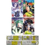 Akılçelen Kitaplar One-Punch Man 26-27-27-29. Ciltler Manga Seti + Özel Cetvel