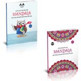 Akıllı Adam Yayınları Akıllı Adam 2'li Set Büyükler İçin Zor Desenler ve Hayvan Figürleri Mandala Boyama Kitabı