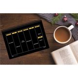 Akıllı Adam Yayınları Siyah Haftalık Planlayıcı 13,5 x 19,5 cm 56 Yapraklı Defter ile Planlamanızı Kolaylaştırın