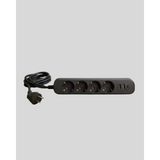 Akıllı Akım Dengelemeli 4’lü Çoklu Priz Type-C ve USB Çıkışlı Tdms-07 - Renkli - 1