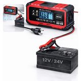 Akıllı Akü Şarj Cihazı Bakım Onarım Akü Şarj Makinesi 12V 15A – 24V 8A Otomatik Dijital E