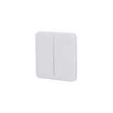 Akıllı Anahtar Butonu Solobutton (2-Gang) White