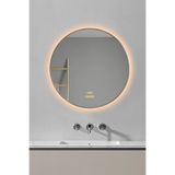 Akıllı Ayna Buhar Tutmayan Hareket Sensörlü 3 Renk Ledli Banyo Aynası Duvar Ofis Lavabo Aynası 75 Cm