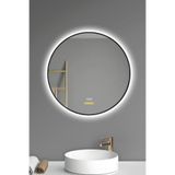 Akıllı Ayna Buhar Tutmayan Hareket Sensörlü 3 Renk Ledli Banyo Aynası Duvar Ofis Lavabo Aynası 80 Cm