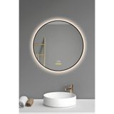 Akıllı Ayna Buhar Tutmayan Hareket Sensörlü3 Renk Ledli Banyo Aynası Duvar Ofis Lavabo Aynası 75 Cm