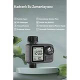 Akıllı Bahçe Sulama Dijital Su Zamanlayıcısı - Lcd Ekranlı, Ipx5 Su Geçirmez, Hassas Ayarlı