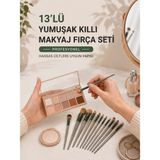 Akıllı Bayi 13’lü Yumuşak Kıllı Makyaj Fırça Seti Profesyonel Hassas Ciltlere Uygun Yapısı