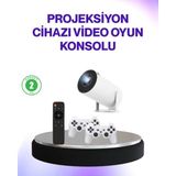 Akıllı Bayi 2.4g Kablosuz Destekli Oyun ve Film Projeksiyonu Ev Kullanımı Için - Çok Renkli