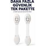 Akıllı Bayi 2 Adet Güçlü Yapışkanlı Çocuk Güvenlik Kilidi
