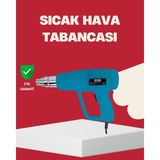 Akıllı Bayi 2 Kademeli Güçlü Sıcak Hava Tabancası 380° – 500° Isı Ayarı