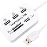 Akıllı Bayi 3 Port 2.0 USB Çoklayıcı Hub + 4 Slot Kart Okuyucu PM-6052