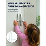 Akıllı Bayi 4 Adet Dolap Emniyet Kilidi Çocuk Güvenliği Için Güçlü ve Dayanıklı Set Yeni Nesil