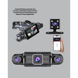Akıllı Bayi 4 Kameralı Araç Içi Kamera 1080P Gps Takip Wifi Gece Görüşlü