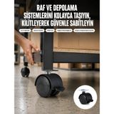 Akıllı Bayi 6 cm Kilitli Tekerlek Ayak 4 Adet Sehpa ve Ekipman Uyumlu