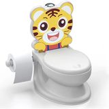 Akıllı Bayi 7239 Kaplan Eğitici Klozet -Dolu Oyuncak - Standart - Çok Renkli